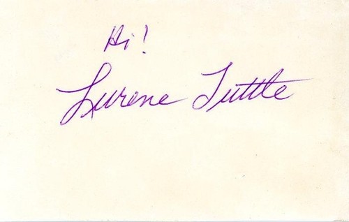 Lurene Tuttle- Signed Index Card