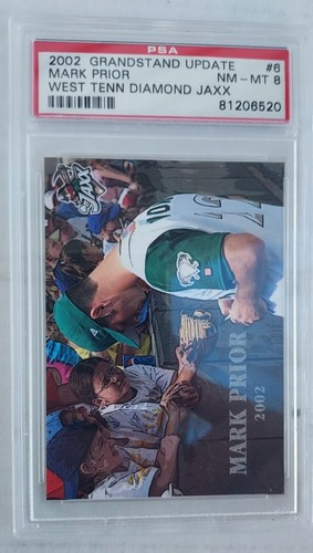 Actualización de tribuna Mark Prior #6 2002 PSA 8 - Imagen 1 de 2