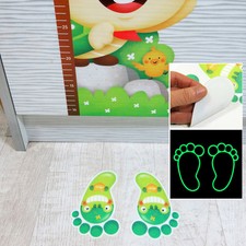 Dinosaur Foot Stickers Luminescent Kids home Nursery D co Slip Preventio Arrow