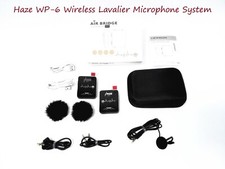 Haze WP-6 Wireless Lavalier Microphone System,T1 R1,Clip-on Microphone,USB Re-Ch