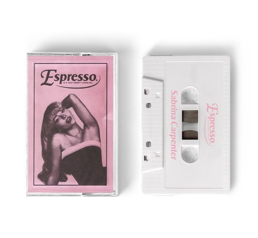 Sabrina Carpenter ‎– Espresso Cassette Single 2024 RARE White Tape