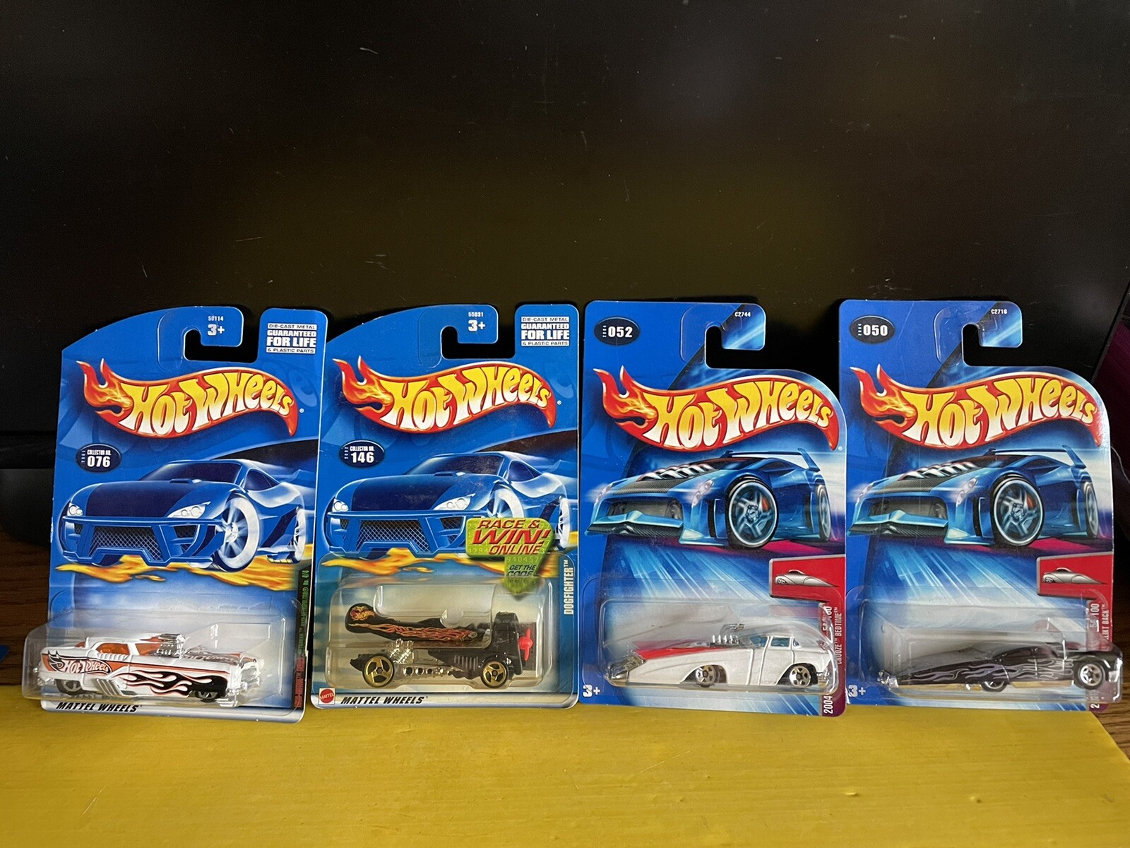 2000  HOT WHEELS LOT 4 NIP-NASH METRO-DOGFIGHTER-2- CROOZE CUSTOMS HTF Lot 655