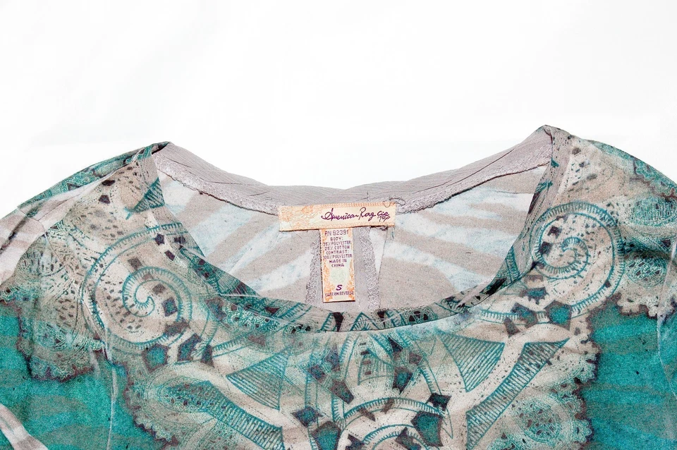 American Rag Cie женщин верхний зеленый размер S пуловер длинным рукавом поли/хлопок - Изображение 2 из 4