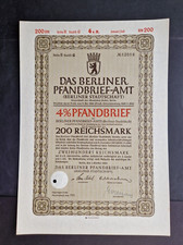4 % Pfandbrief Berliner Pfandbrief-Amt 200 RM 1942 Berlin