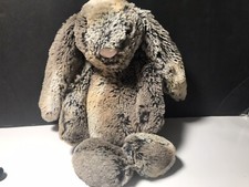 JELLYCAT Bashful Bunny Plush Brown Gray Soft 12"