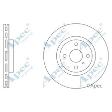2x Brake Discs Vented For Fiat 124 Spider 1.4 Apec Red Front 6000615653