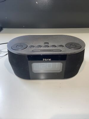 iHome iBT38 Bluetooth Stereo Dual Alarm Clock Radio Speaker w/ USB Charging 