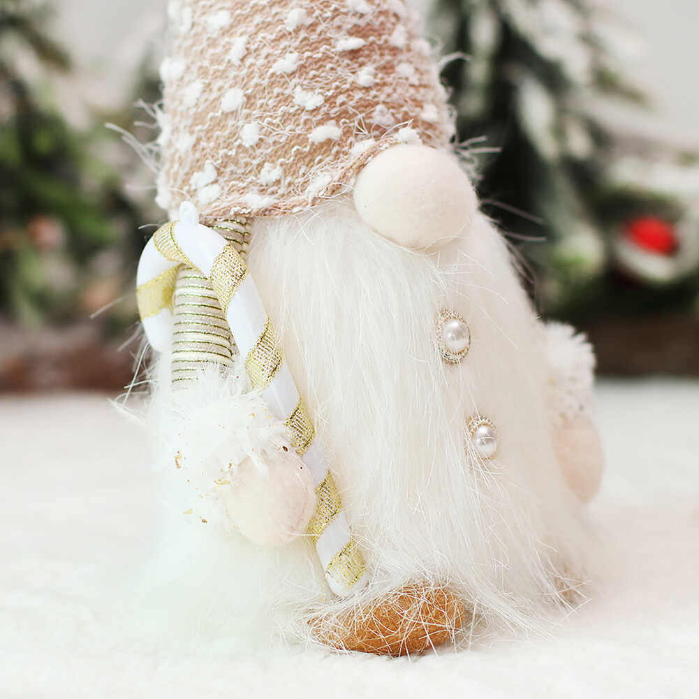 NEW LED Dwarf Plush Take Gifts Cane Luminous Old Man for Home Office Shelf (DD77