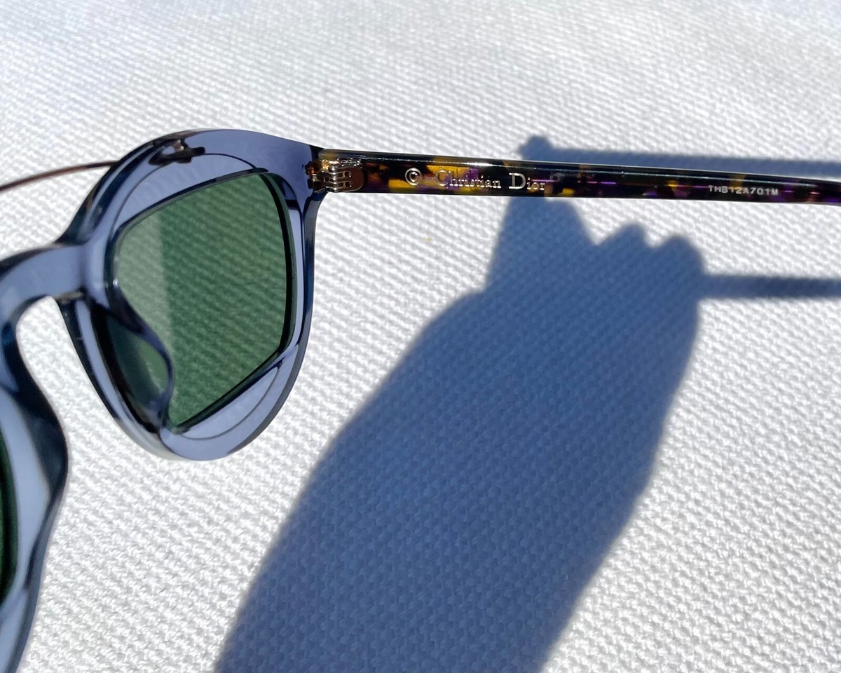 Authentic Christian Dior Mania1-889QT Sunglasses - Blue  display picture 2