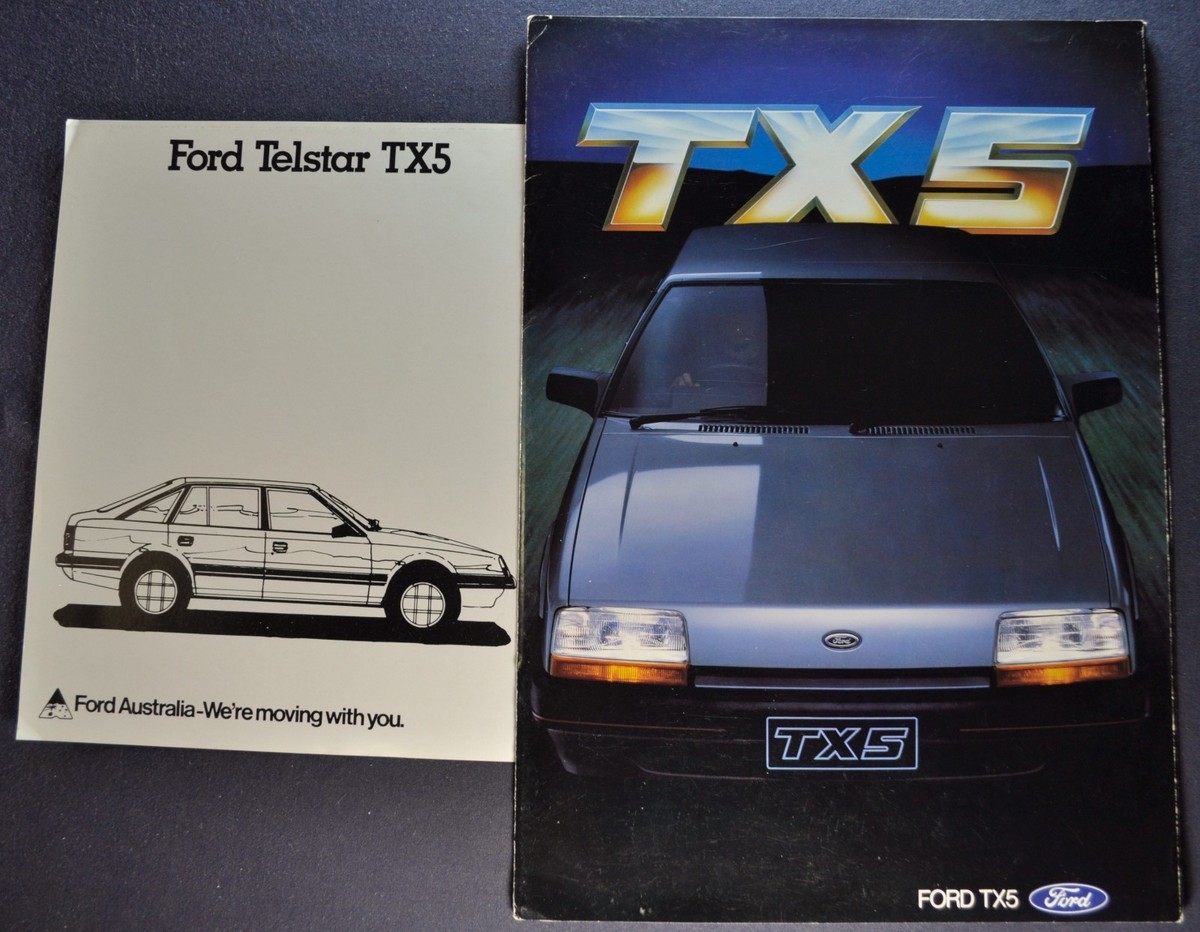 1984 Ford Telstar TX5 Brochure + Data Sheet Excellent Original 84