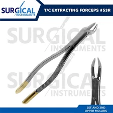 T/C Extracting Forceps #53R Dental Surgical Instruments Stainless German Grade