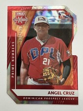 2021 Panini Elite Extra Edition #194 ANGEL CRUZ Red Die-Cut /139