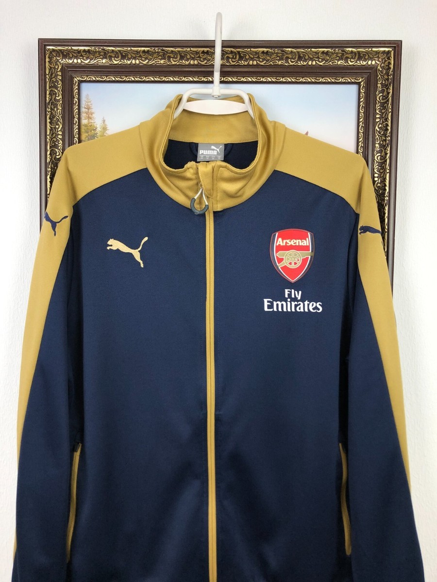 Arsenal Puma Football Jacket Soccer Track Top Mens Rare Hype