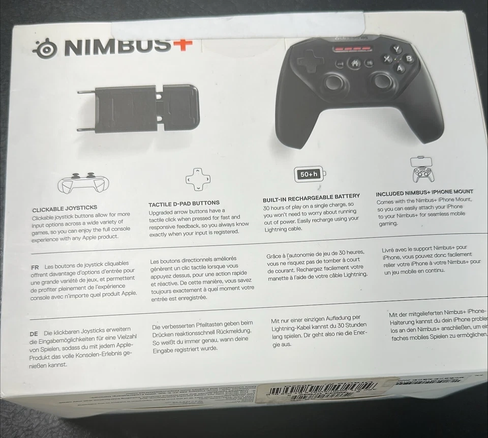 SteelSeries - Nimbus+ Wireless Gaming Controller for Apple iOS, iPadOS, tvOS ... - Image 2 of 4