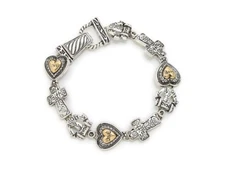 Filigree Link Bracelet Magnetic Closure ~ Gift Idea!