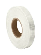 White Micro Prismatic Sheeting Reflective Tape Non Metalized Adhesive Roll