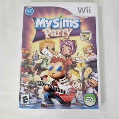 Wii game NEW SEALED My Sims Party E 4 Everyone More than 50 games 2009 Nintendo