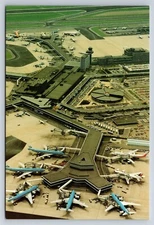 Aviation Postcard Aerial View Amsterdam Schiphol Airport V26