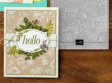 Stampin Up Country Floral Embossing folder Roses flowers