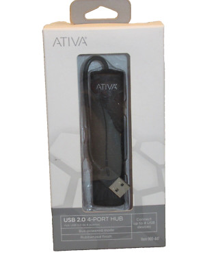 Ativa 2.0 4-Port Hub USB Multi System NEW