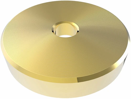 Zomo 45 Record Adapter Gold Metal Insert  7" Vinyl 45 rpm Technics Funk Soul