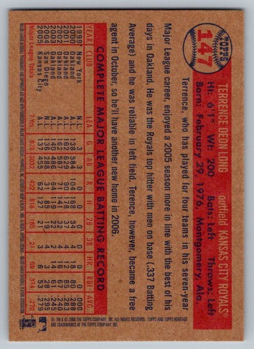 2006 Topps Heritage 1-300 Base (NO SPs) You Pick - Picture 261 of 497