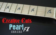 Doves BLACK PEARL Fret Marker Dove Inlay Stickers for Maple Neck BASS and GUITAR