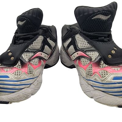Saucony Originals Grid Web Mens 8.5 Shoes White Pink Blue  display picture 1