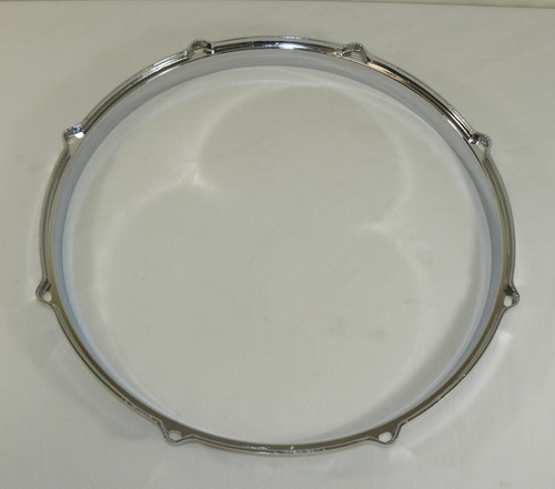14" 8 Hole Batter Side Die Cast Tom or Snare Drum Hoop 4 Set Build Restoration - Picture 2 of 4