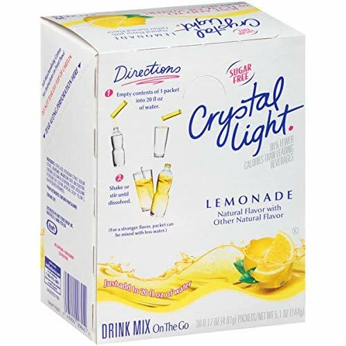 Crystal Light Sugar-Free Lemonade Drink Mix 30 Packets (1-Box) - Image 2 of 4