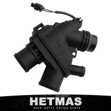 Thermostat Housing Assembly w/ Sensor For Jaguar F-Type 2017-2018 XE XF V6 3.0L