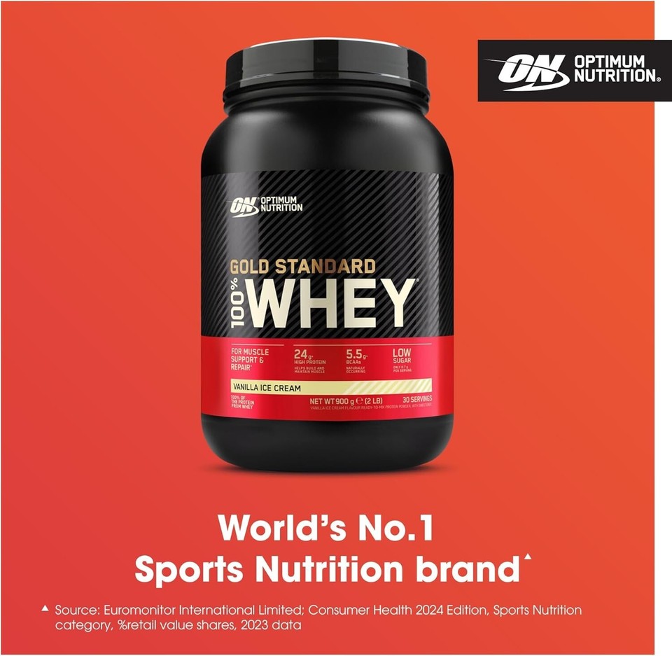 Optimum Nutrition Gold Standard 100 Whey Muscle Building and Recovery