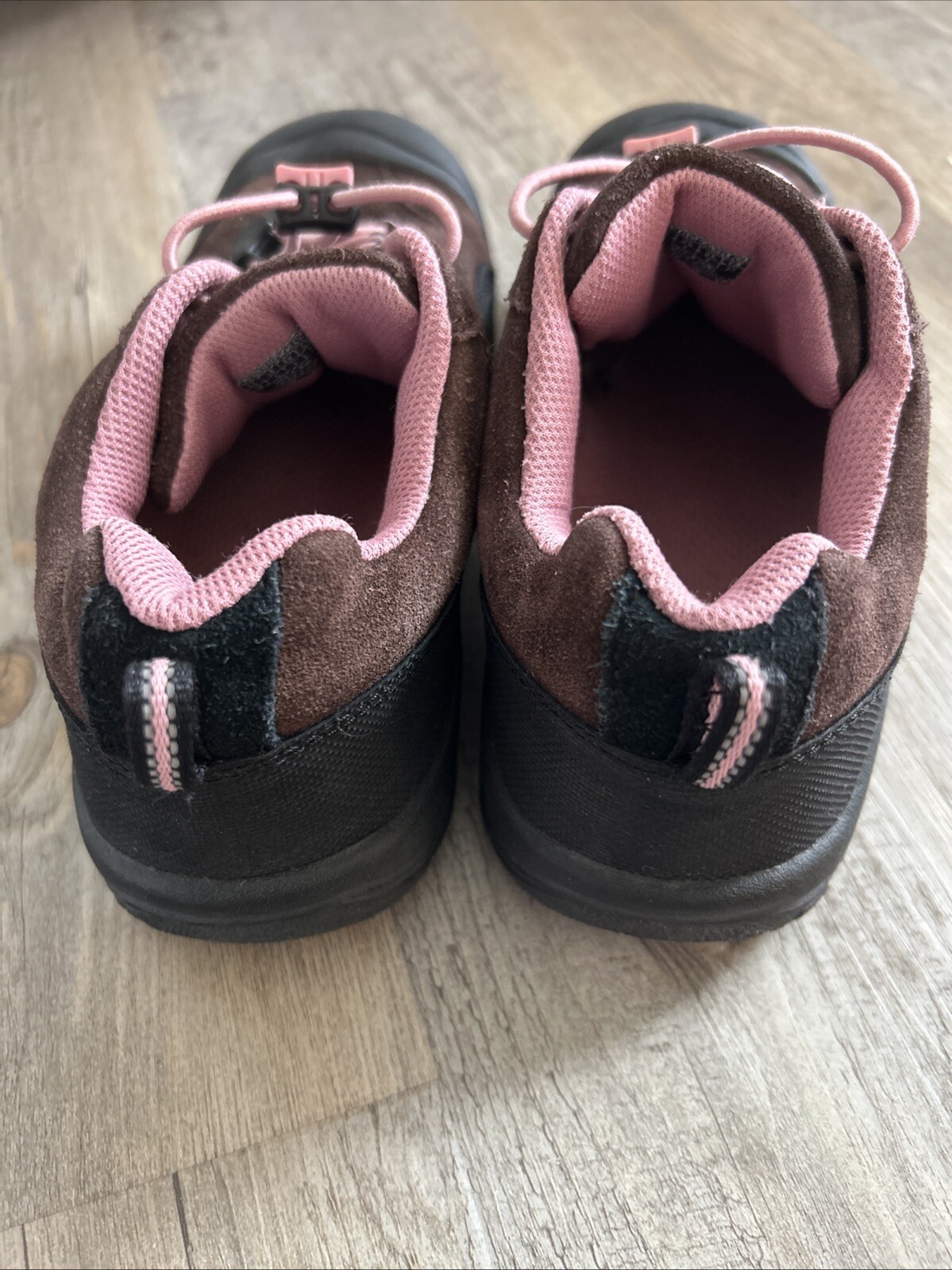 Scarpe da trekking Keen Presidio donna 6 stringate in pelle marrone comode da passeggio