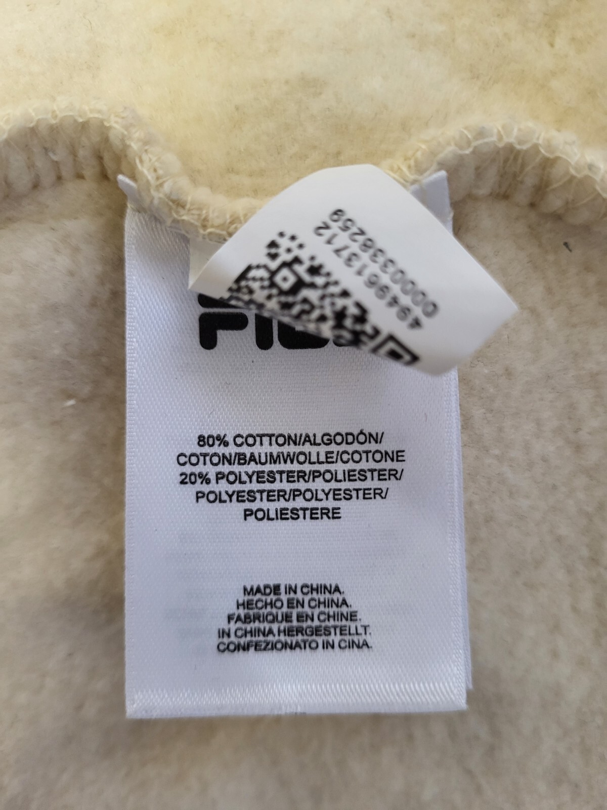 VV825 FELPA DONNA FILA BLU PANNA CROPPED COULISSE FELPA CON CAPPUCCIO UK M 10 EU 38