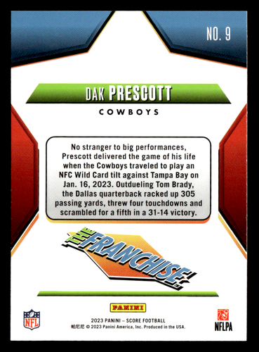 2023 Panini NFL Score Inserts - choose / pick your single base INSERT cards - Picture 48 of 68