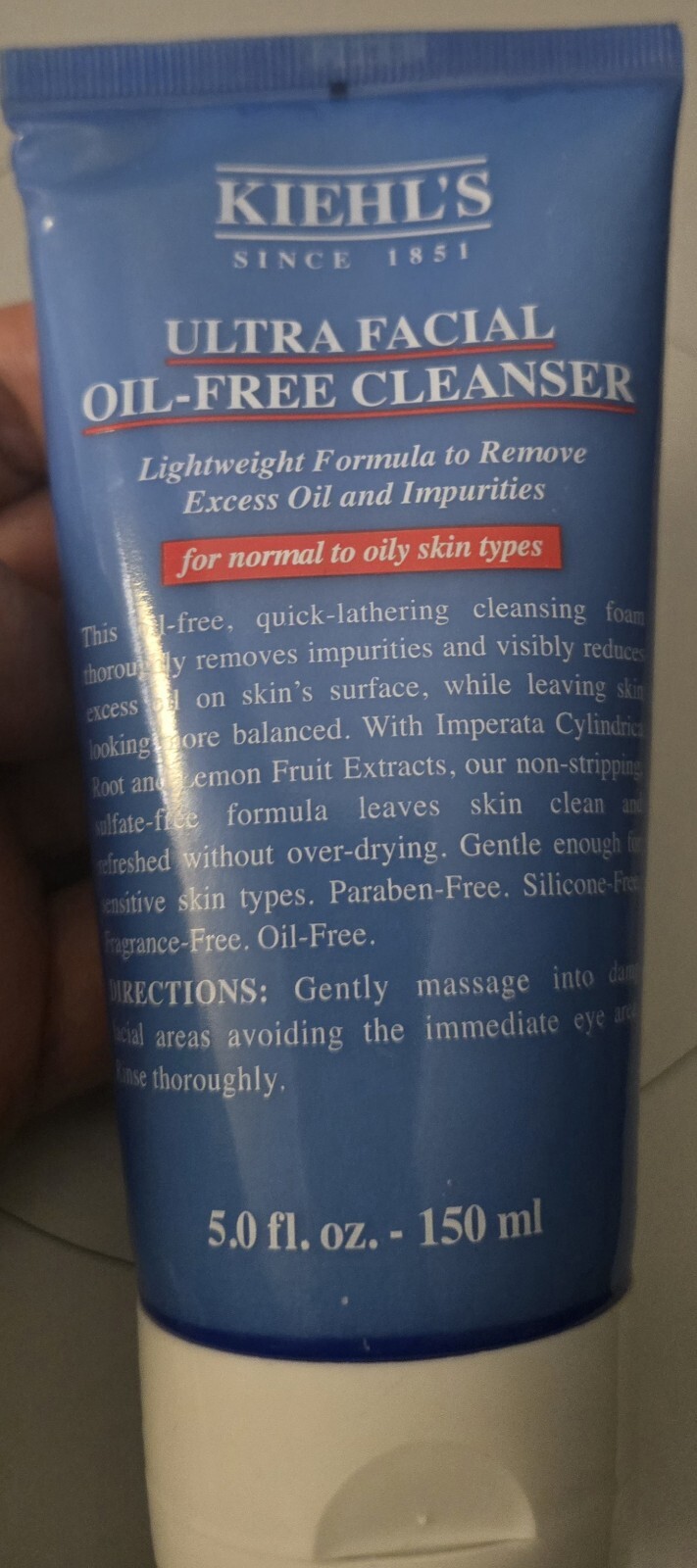 Kiehl's Ultra Facial Oil Free Cleanser 5 fl oz ~ 150 ml New Great Value RP: $26