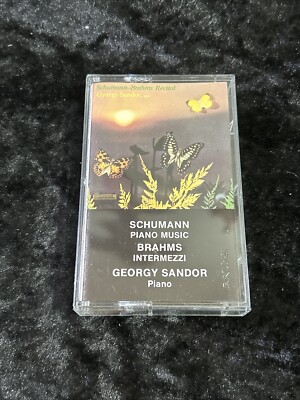 Schumann Brahms Recital - Gyorgy Sandor - Cassette Tape CBS TESTED BT14163