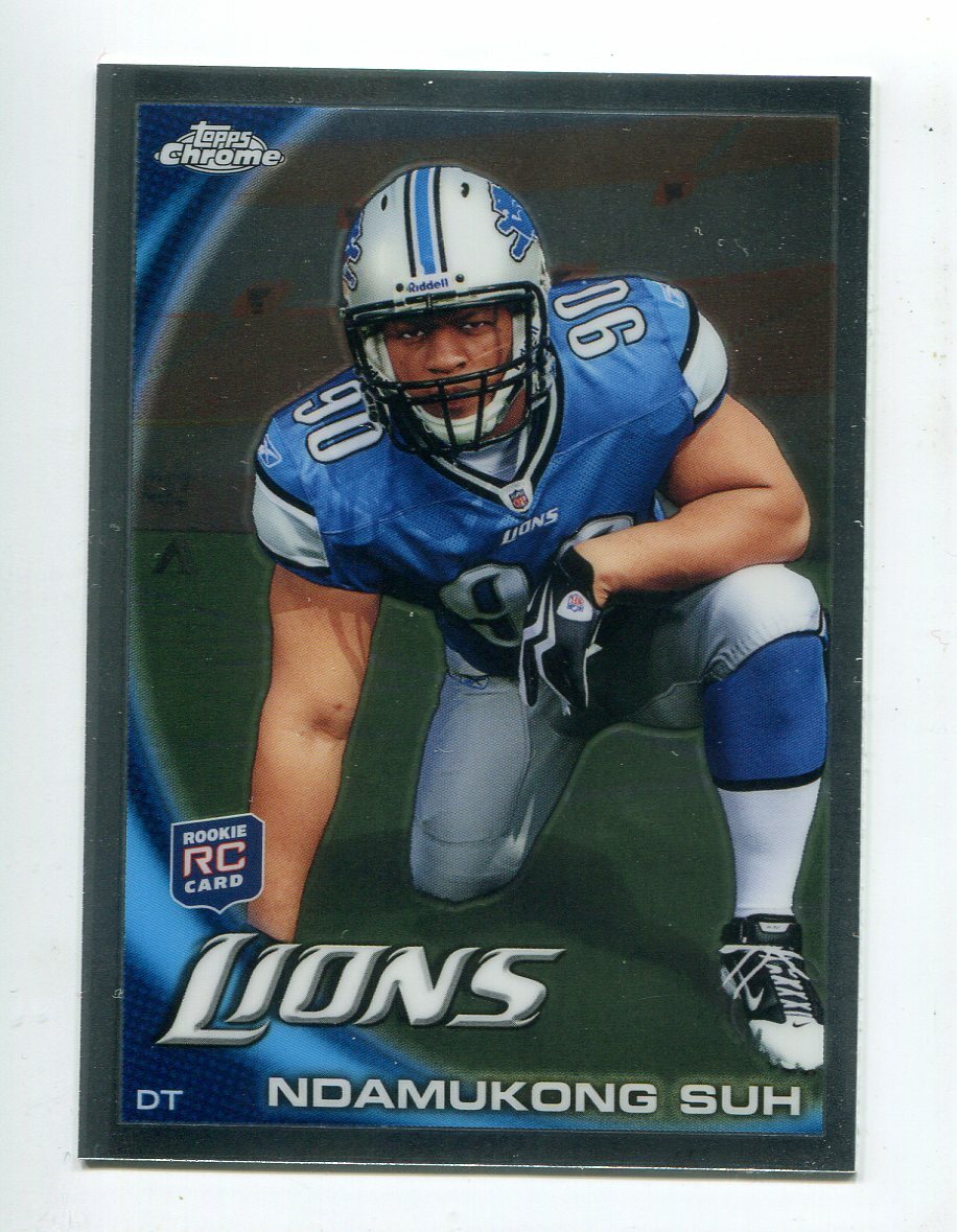 2010 Topps Chrome #160 Ndamukong Suh Nebraska / Detroit Lions Rookie