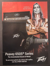 BEHEMOTH Nergal Peavey 6505 Series Amplifiers ~ Magazine Print/Promo Ad 2018