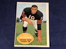 I3-14 FOOTBALL CARD - DOUG ATKINS CHICAGO BEARS - CARD #20 - 1960 TOPPS