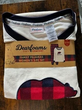 Dearfoams "Mama Bear" Family Pajamas Women's 2-PC Set Size S (4-6) New