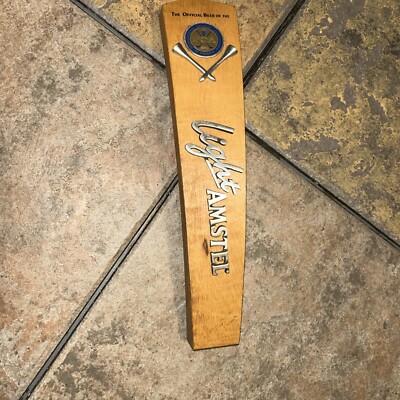 Amstel Light Official Beer Of The PGA Wood Beer Tap Handle 11'' Tapper Pull