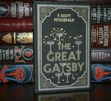 New GREAT GATSBY Fitzgerald, F. Scott Suede Leather Feel Ribbon  Deluxe