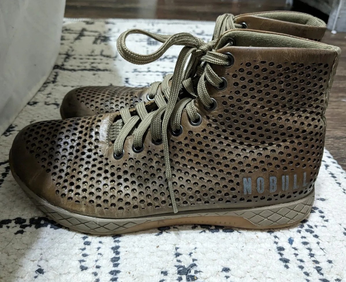 NoBull Mid Leather Trainer Black Perforated Mens Sz 8.5 Womens
Sz 10 Ankle Boots Nobull Shoes Mens 10.5 Perforated Leather Trainer Low  main image 4