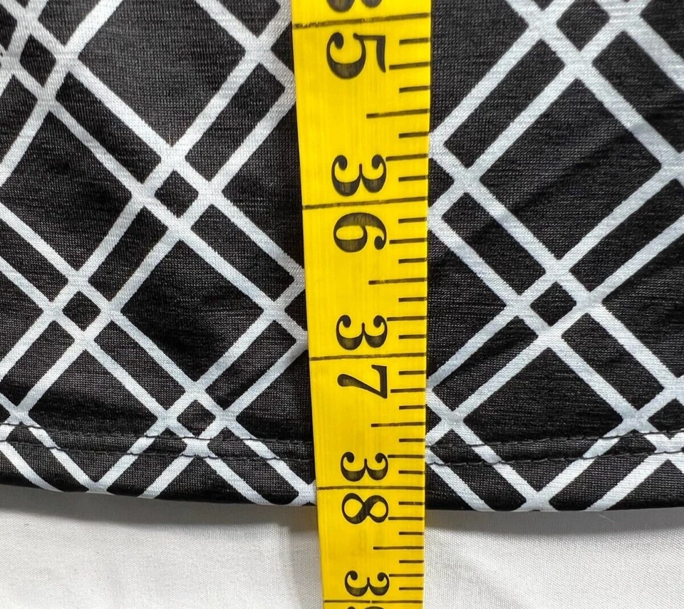 NY Collection Maxi Skirt Womens size Large Petite PL Black White Pull on New - Image 4 of 4