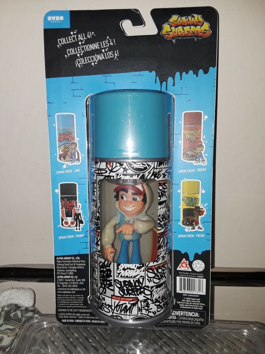 SUBWAY SURFERS Game Sub Surf Spray Crew 4 VINYL FIGURE Jake Spray