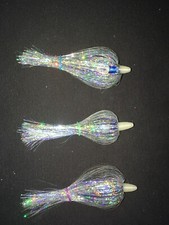 High Percentage Salmon Trolling Flies Pack Of 3- 4” Tourney Rigged