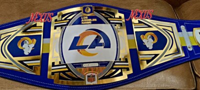 Los Angeles Footbaal Fan Championship Title Belt - Super Pro Bowl Custom Design