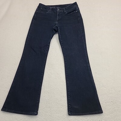 TALBOTS Jeans Womens 6P Petite Blue Curvy Boot Dark Wash Rodeo Western Cowgirl 