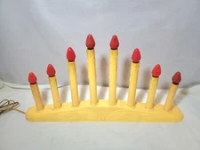 Vintage Christmas 8 light candelabra drip candle window candolier TESTED WORKS